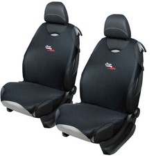 2 Black Front Car Seat Covers