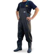 Black PVC Chest Waders Carp