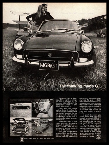 1971 mgb coupe 1798 cc - 1971, gt