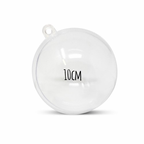 100 clear fillable baubles - 5-100,