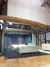 Easy Frameless Glass Partitioning at the best prices - Toughened Glass