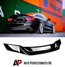 Audi A5 B8 8T Coupe Rear Gloss Black Ducktail Boot Spoiler Lip Wing Kit 2007-16