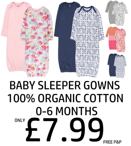 Baby sleeper gowns - baby, organic