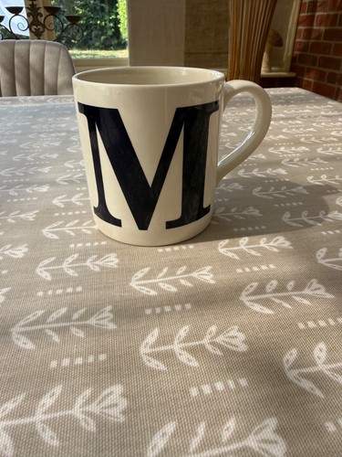 Marks spencer initial - m, mug