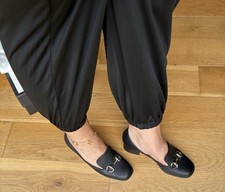 GUCCI Horsebit Black Leather