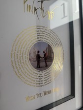 Framed gold foiled art print - framed,