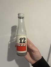 Vintage 12 Ouzo Greece Bottle