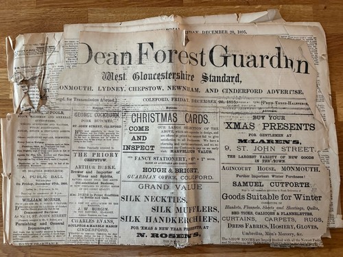Guardian newspaper dec 1895 - newspaper,