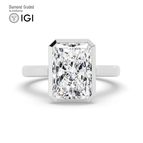 Radiant diamond engagement - diamond,