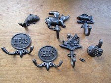 Rustic Cast iron hook coat