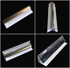 Silver 8mm Trims For Shower Wall Panels Bathroom PVC Wet Wall Panels Chrome 2.6m