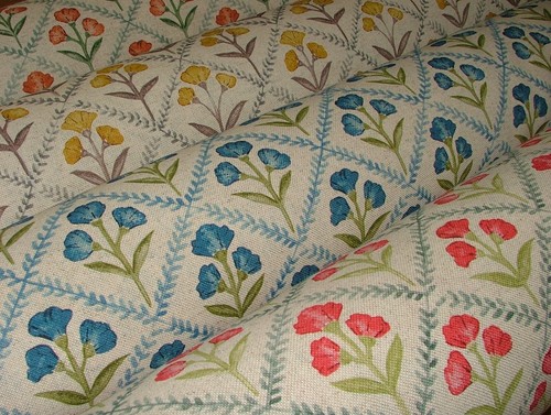 Devonshire floral linen blend - floral,
