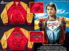 🔥Holy Grail‼️ Vintage 80's TEEN WOLF (1985) CAST CREW Satin Letterman Jacket XL