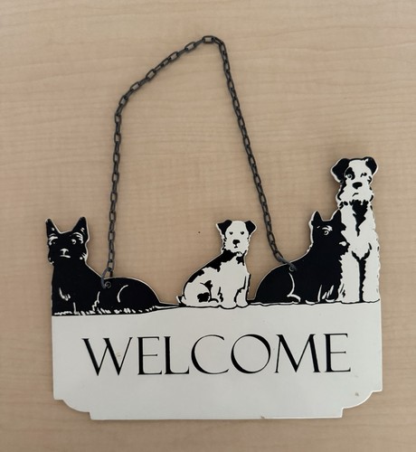 Metal scottie terrier dogs - metal,