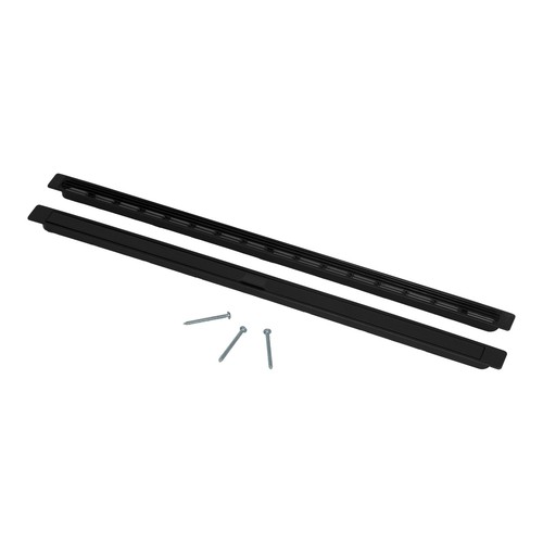 Black 430mm trickle vent flush - 430mm,