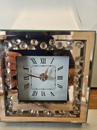 Mirror mantel clock - mirror, h15cm