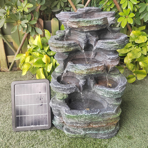 Garden solar water feature led - water,