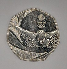 Sealed Bag of 20 Uncirculated BNIP OLYMPICS 2016 Team GB 50p Coins