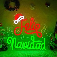 Feliz Navidad Christmas Neon