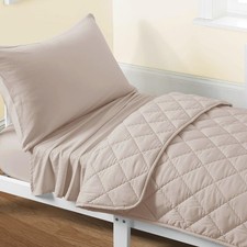 4 Pieces Toddler Bedding Set, Soft and Breathable Microfiber Crib Sheet Set, ...