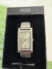 M & S Ladies Analog Silver Watch.  Watch
