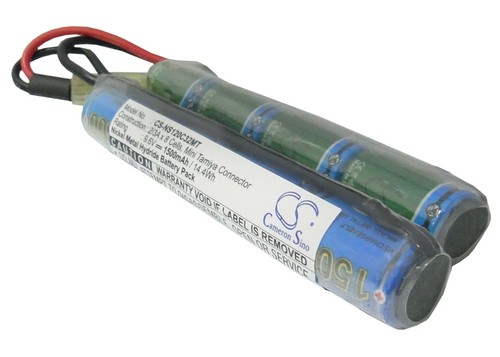 Battery for airsoft guns - 9.6v,