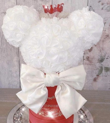 Bear with forever roses and - forever,