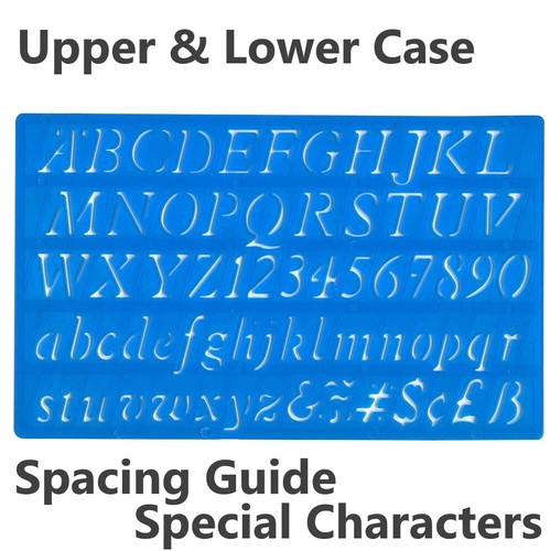 20mm italic font stencil upper - 20mm,