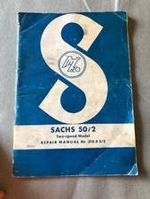 SACHS 50/2  TWO SPEED MODEL Motorcycle Repair Manual  #310.8 E/2