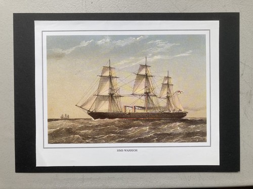 Naval print hms warrior - naval,