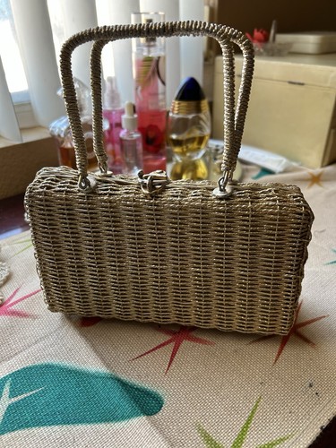 Vintage gold handbag - vintage, purse