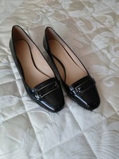 Black patent Footglove, wedge