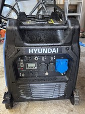 Hyundai 6600W/6.6kW Remote Electric Start Petrol Portable Inverter Generator ...