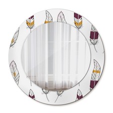 Ornate Round Wall Mirror With
