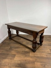 Antique oak refectory table - oak,