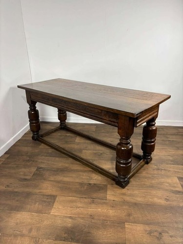 Antique oak refectory table - antique,