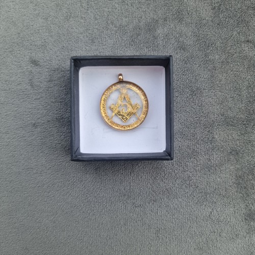 Antique 1915 9ct - , masonic
