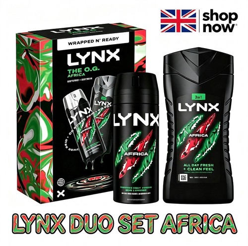 Lynx africa duo body spray - africa,
