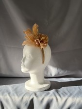 Gold fascinator With Beautiful