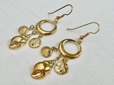 VTG 1980s Dangle Hoop Earrings