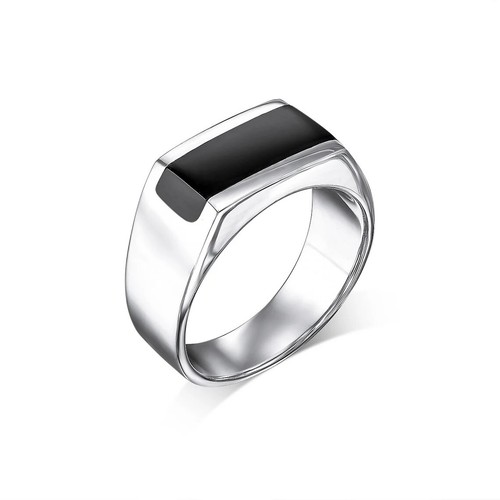 Silver and black onyx - and,