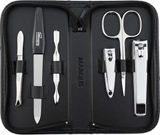 Solingen Manicure Set for Women and Men - 6-Piece Nail Grooming Kit - Pedicure 