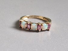 QVC 9ct Yellow Gold Opal