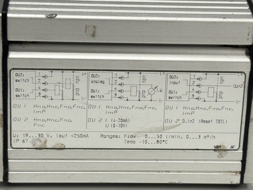 Ifm su7000 ultrasonic flow - su7000,