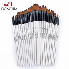 12pcs Flat Paint Brushes Set