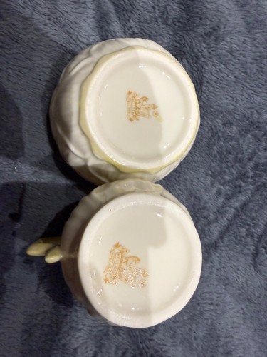 Belleek pottery cream jug - pottery, &