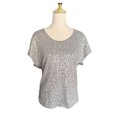 Pleione womens sequin grey - sequin,