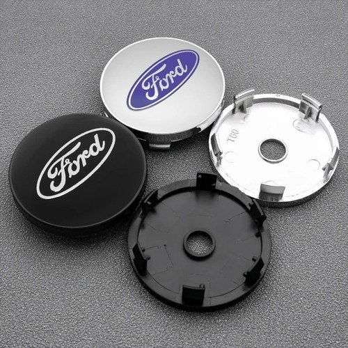 Blue ford centre caps - caps, 54mm