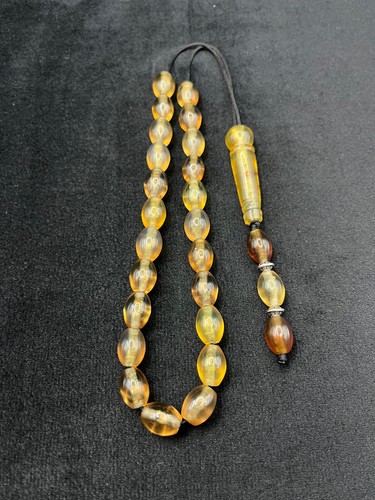 Amber worry beads - worry,