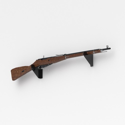 Premium wall mounted rifle - wall,